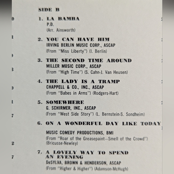 ✌🏼2/$20✌🏼Shirley Bassey "In Person" 1965 Vinyl - Picture 4 of 8